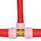 Apollo Apollo PEX-A 3/4 in. Expansion PEX in to X 3/4 in. D Barb Brass Reducing Tee EPXT343412 - alternate 2